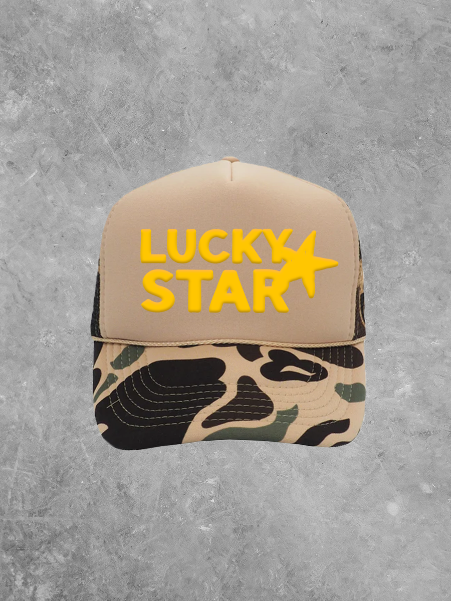 Lucky Star, Western Gold Puff Summer Trucker Hat
