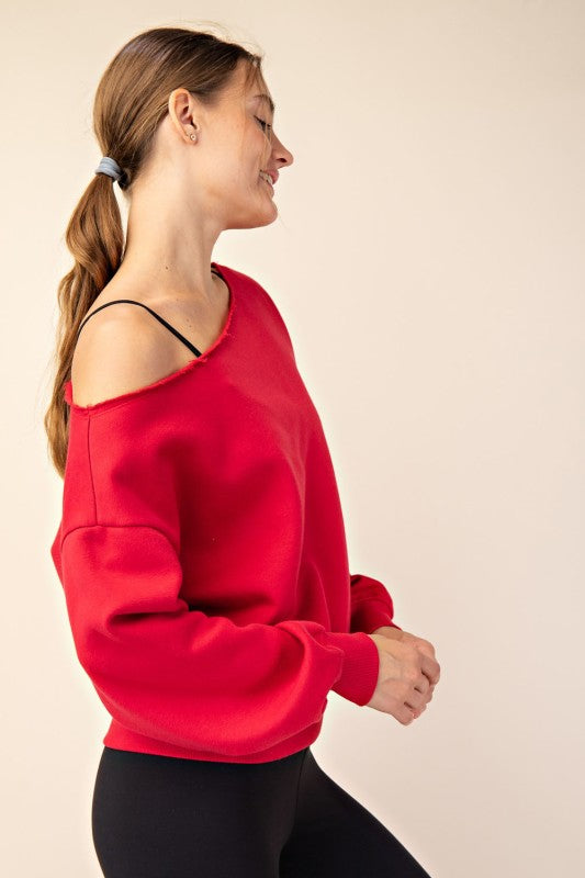 Off the shoulder sweater