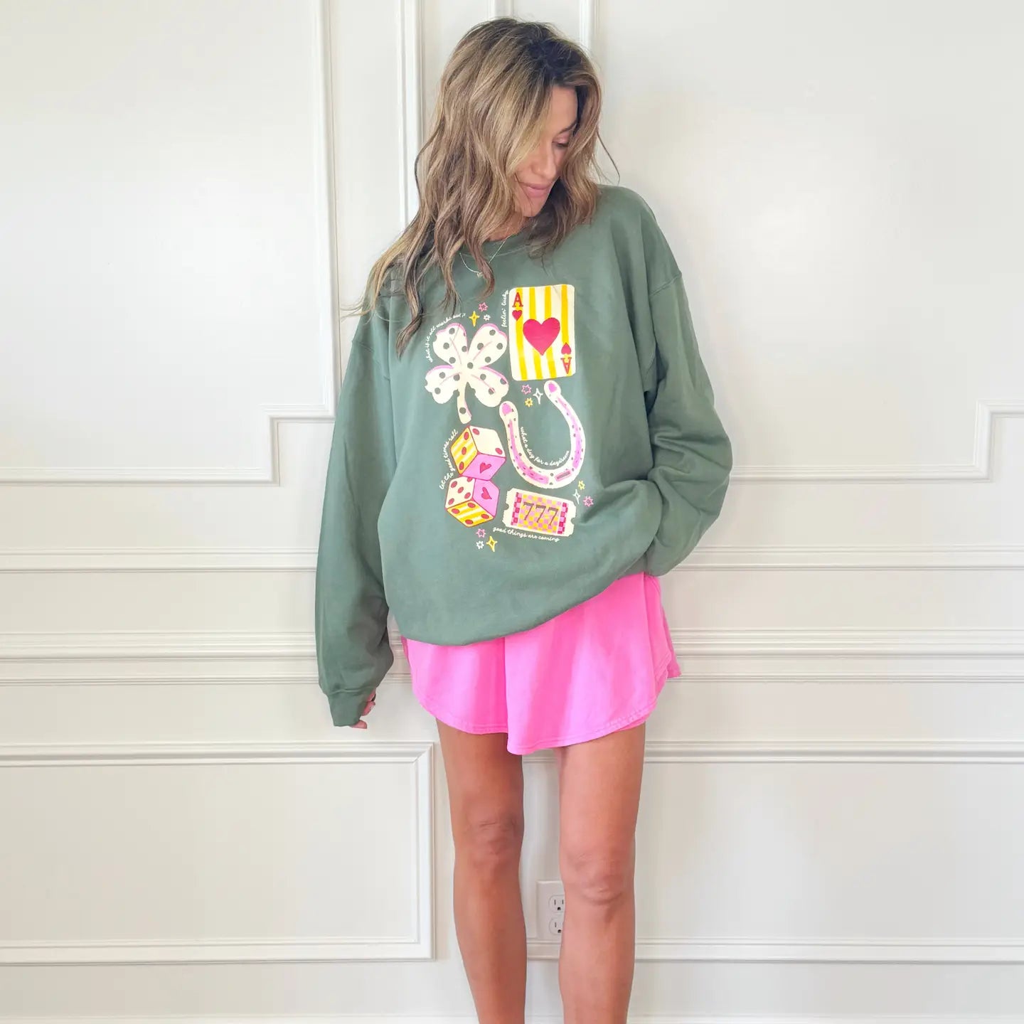 Good luck trinkets sweater