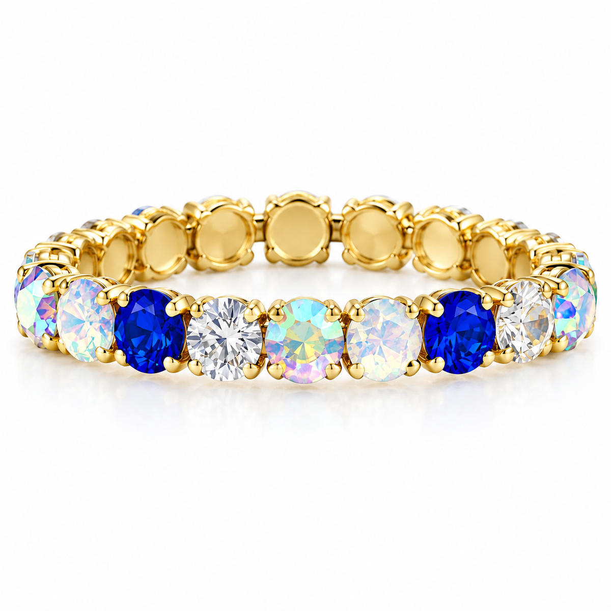 Blue Game Day Tennis Bracelet