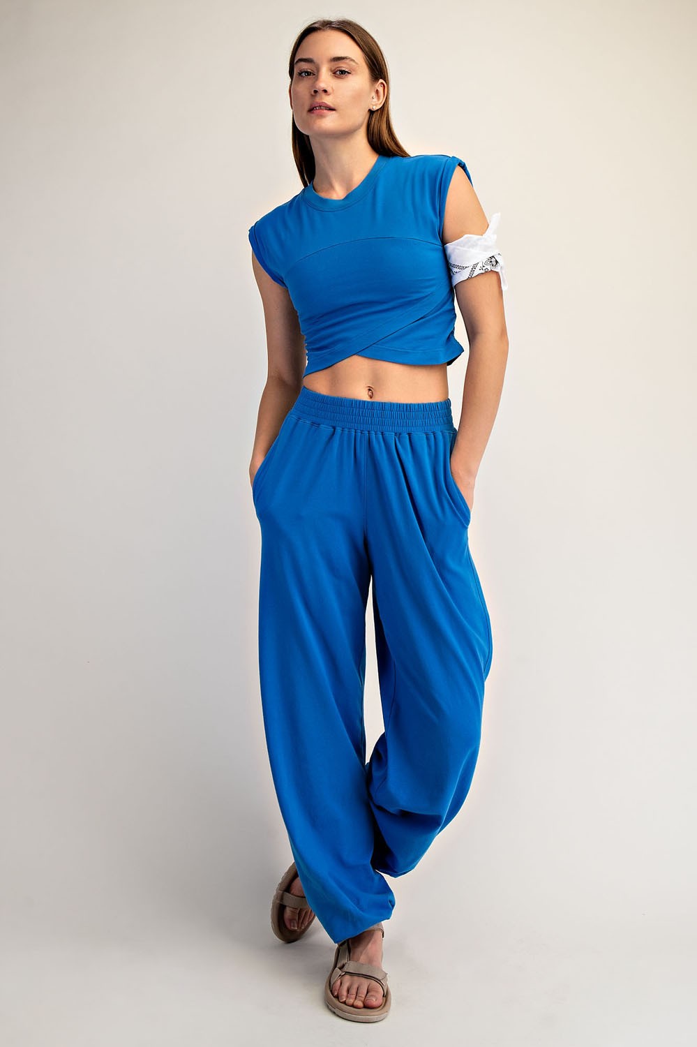 Twisted top pant set