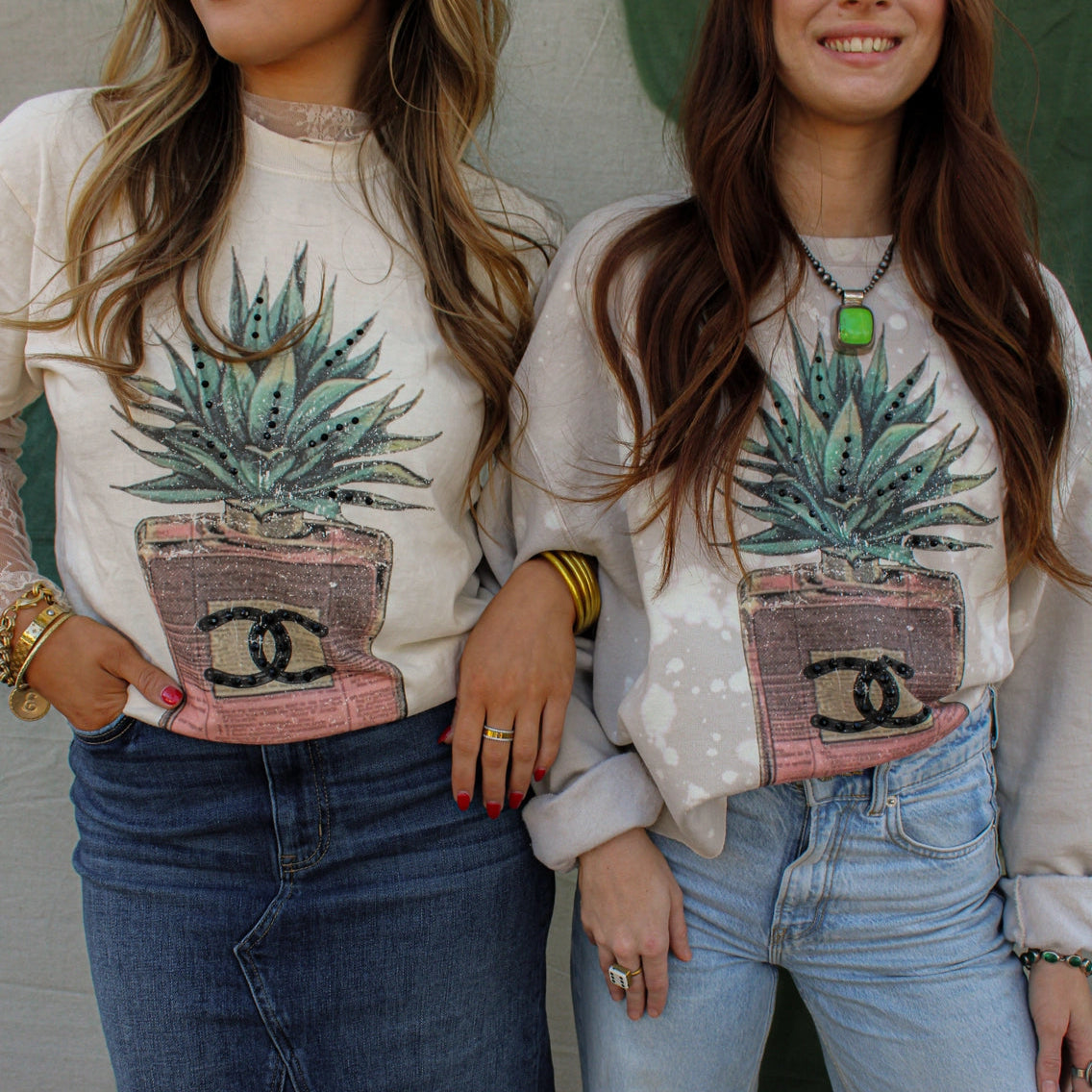 Agave Glitz Crewneck