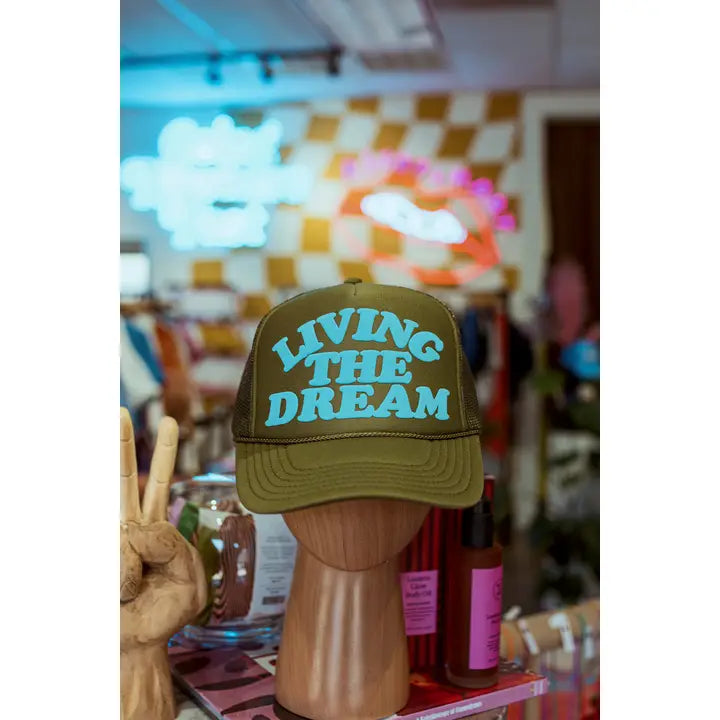 Living the dream trucker hat