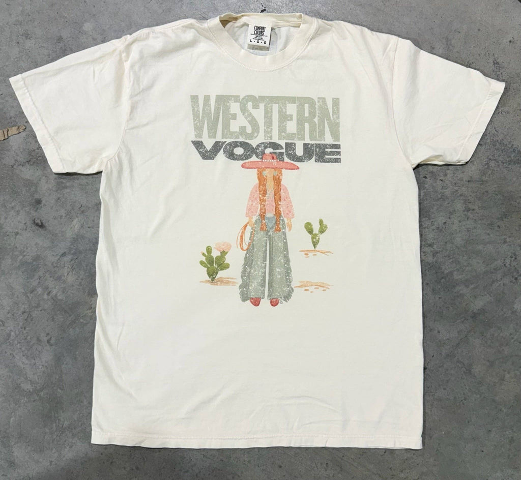 COWGIRL KAKI TEE