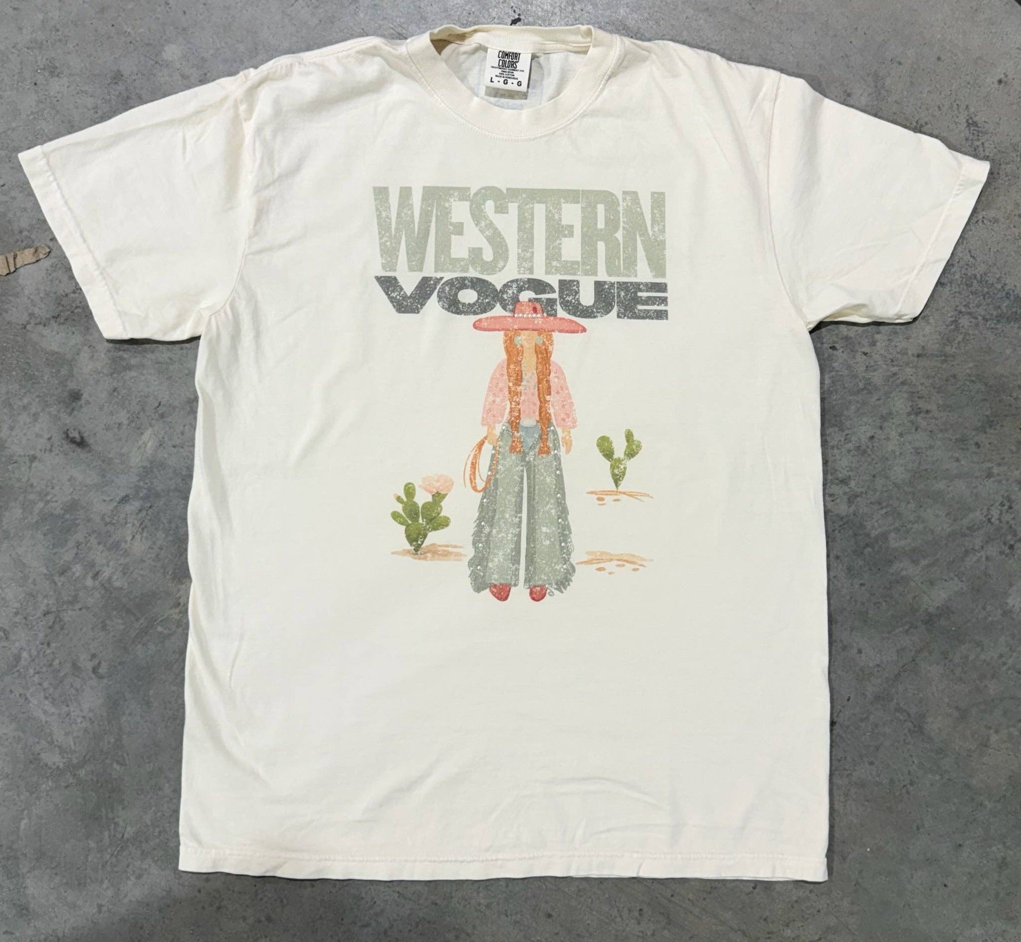 COWGIRL KAKI TEE