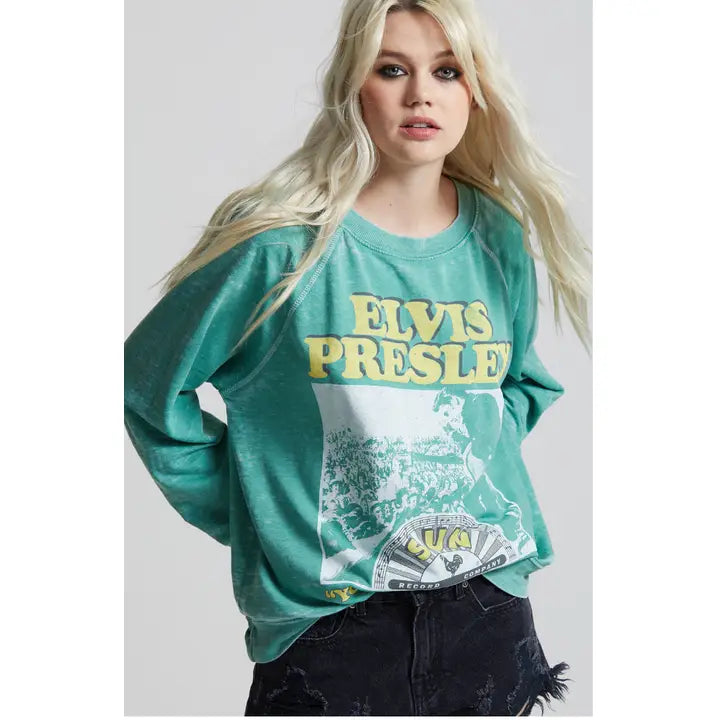 elvis burnout sweatshirt