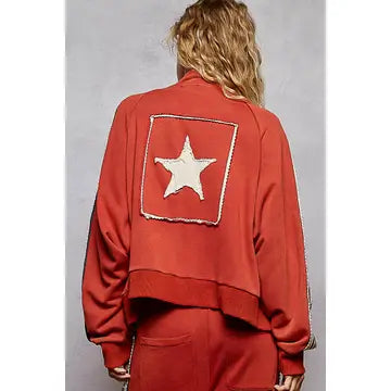 Side star zip up jacket
