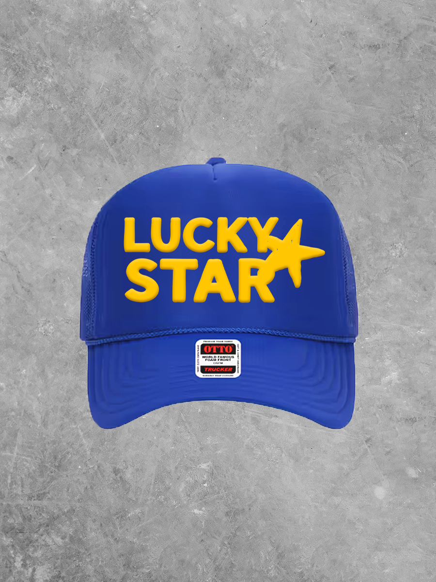 Lucky Star, Western Gold Puff Summer Trucker Hat