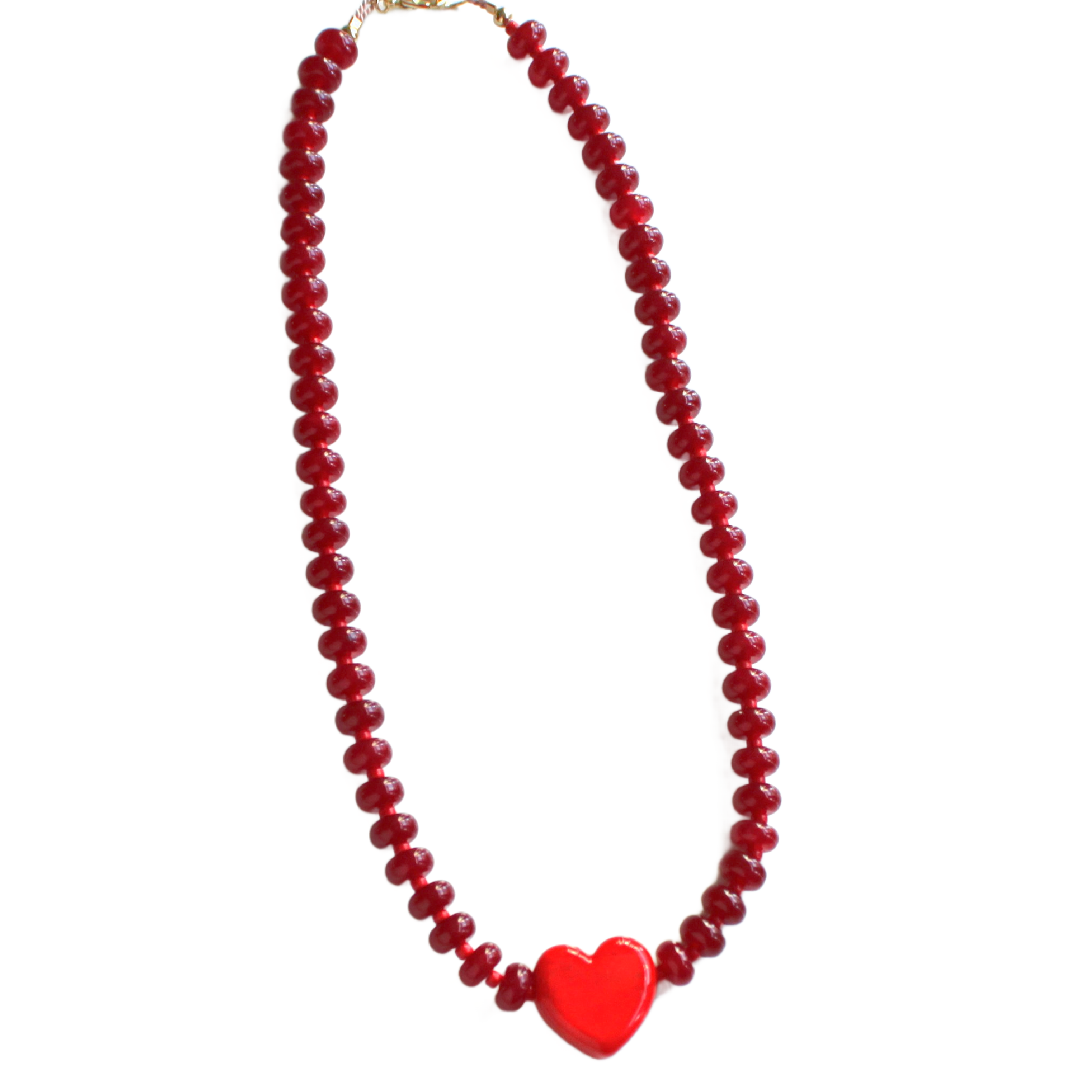 Red Remi Beaded Candy Necklace