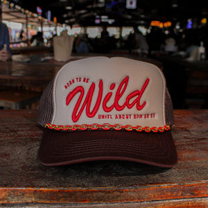 Born To Be Wild Embroidered Trucker Hat