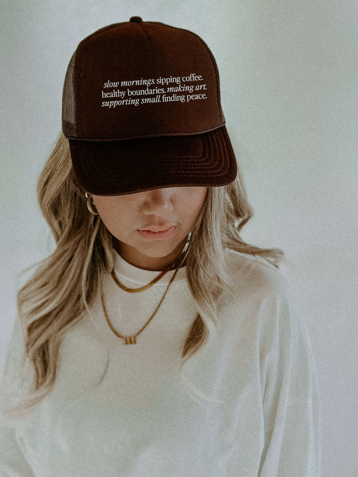 SLOW LIFE | TRUCKER HAT | BROWN