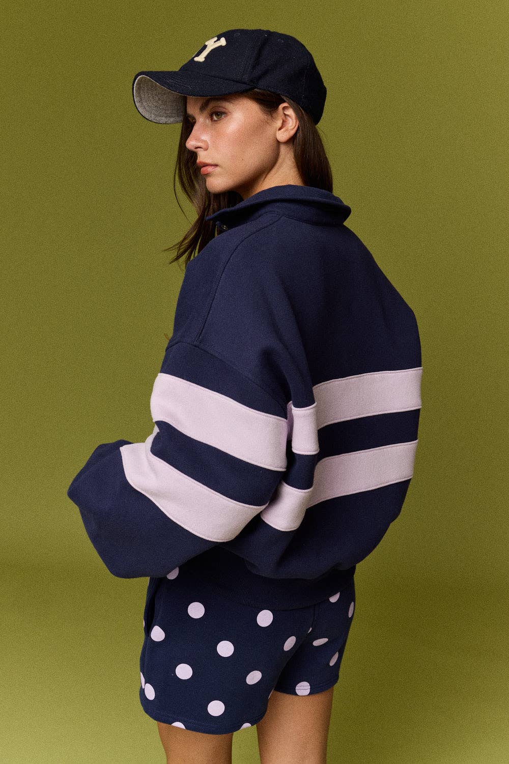 Lottie Stripe Rugby Pullover