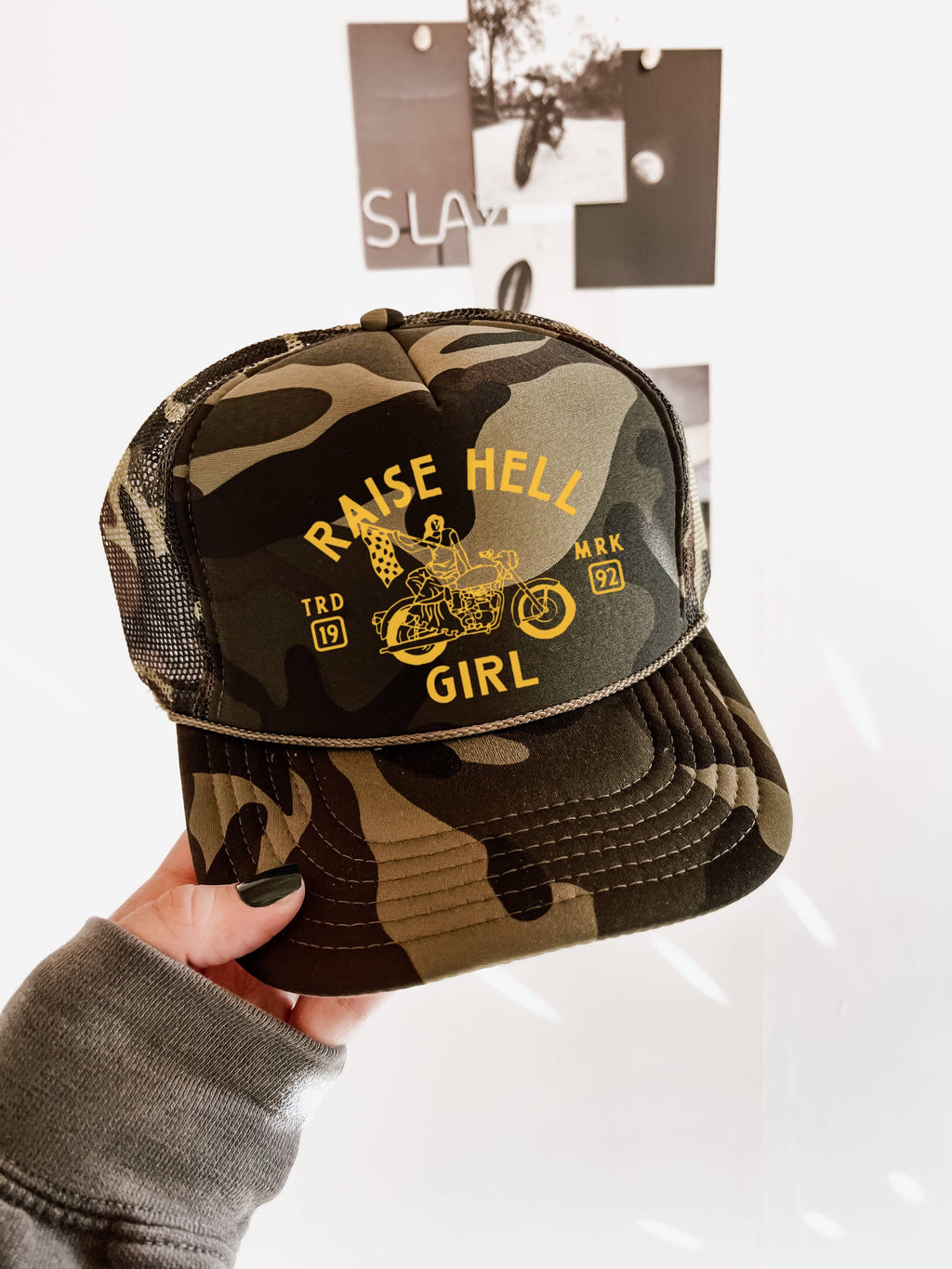 Raise Hell Girl Trucker Hat