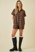 Plaid romper