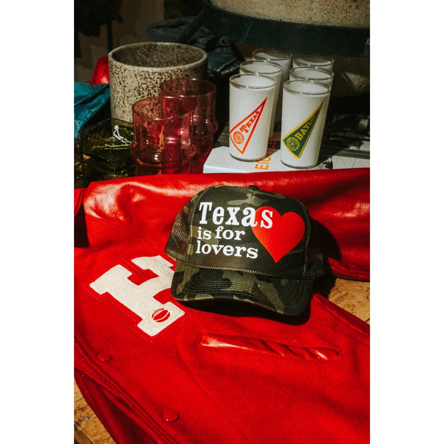 Camo Texas is for lovers trucker hat