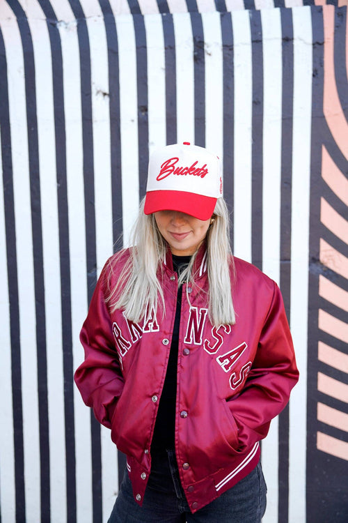 Buckets - Red Vintage Trucker Hat