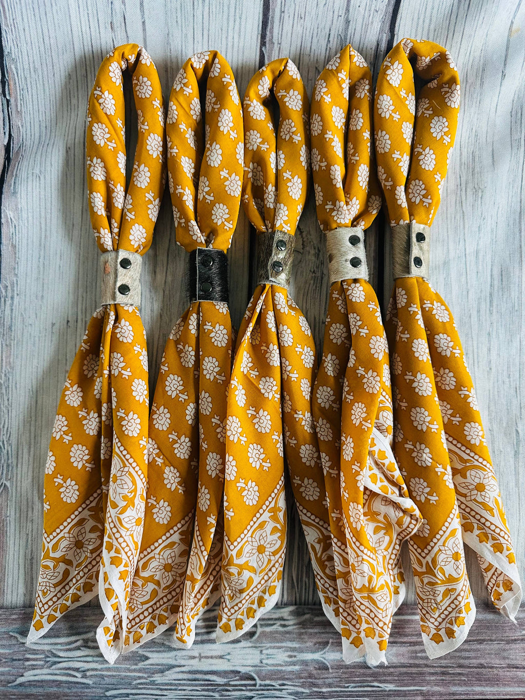 Yellow Floral Bandanas
