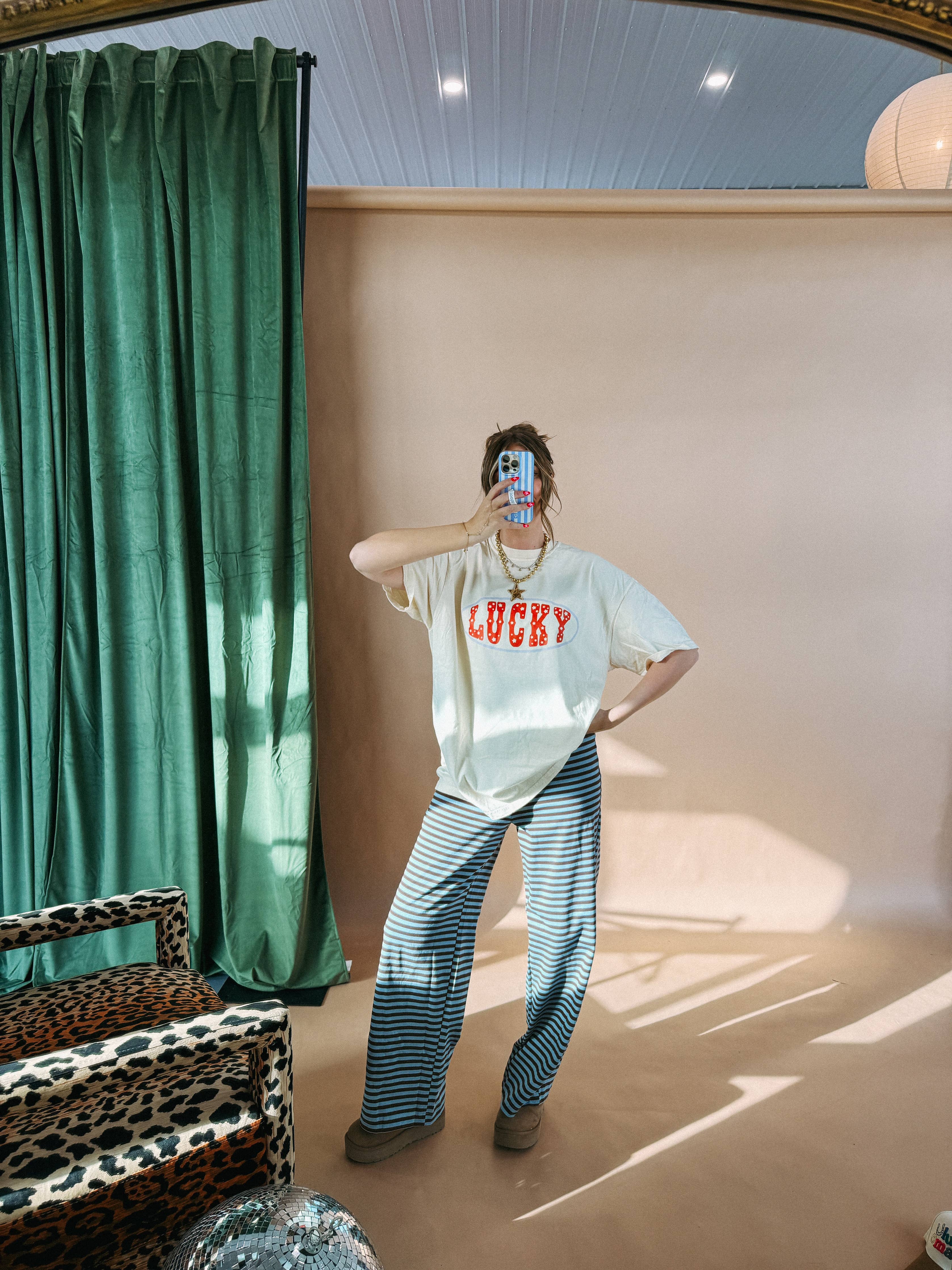 Star studded lucky graphic tee