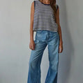 Relaxed striped tank