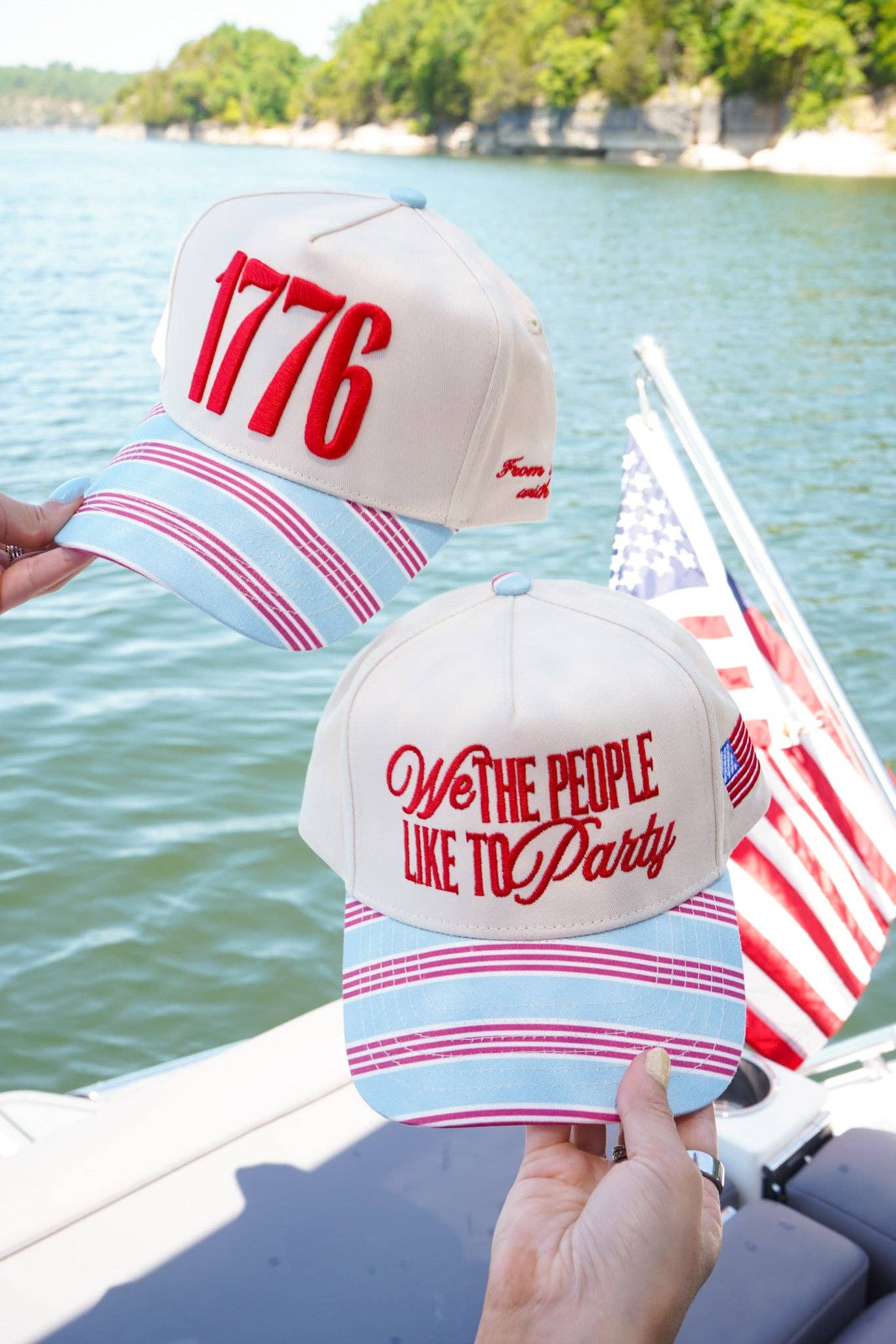 We the People like to Party - Americana Stripe Hat