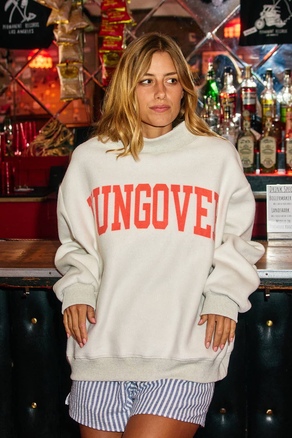 Booze Reversible Mock Neck
