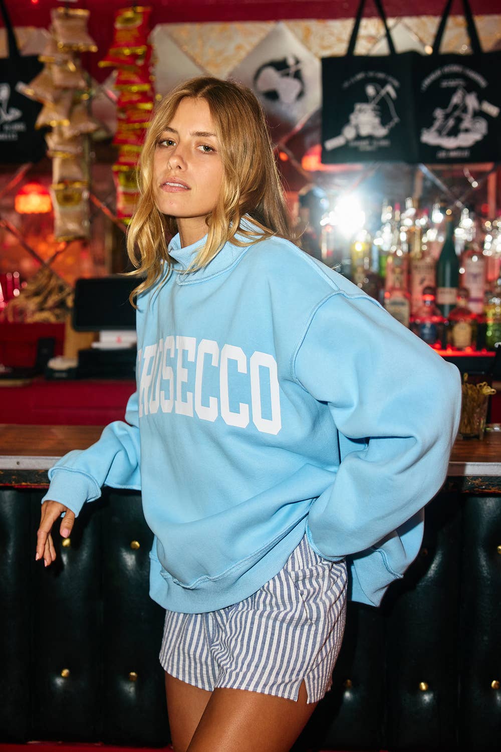 Booze Reversible Mock Neck