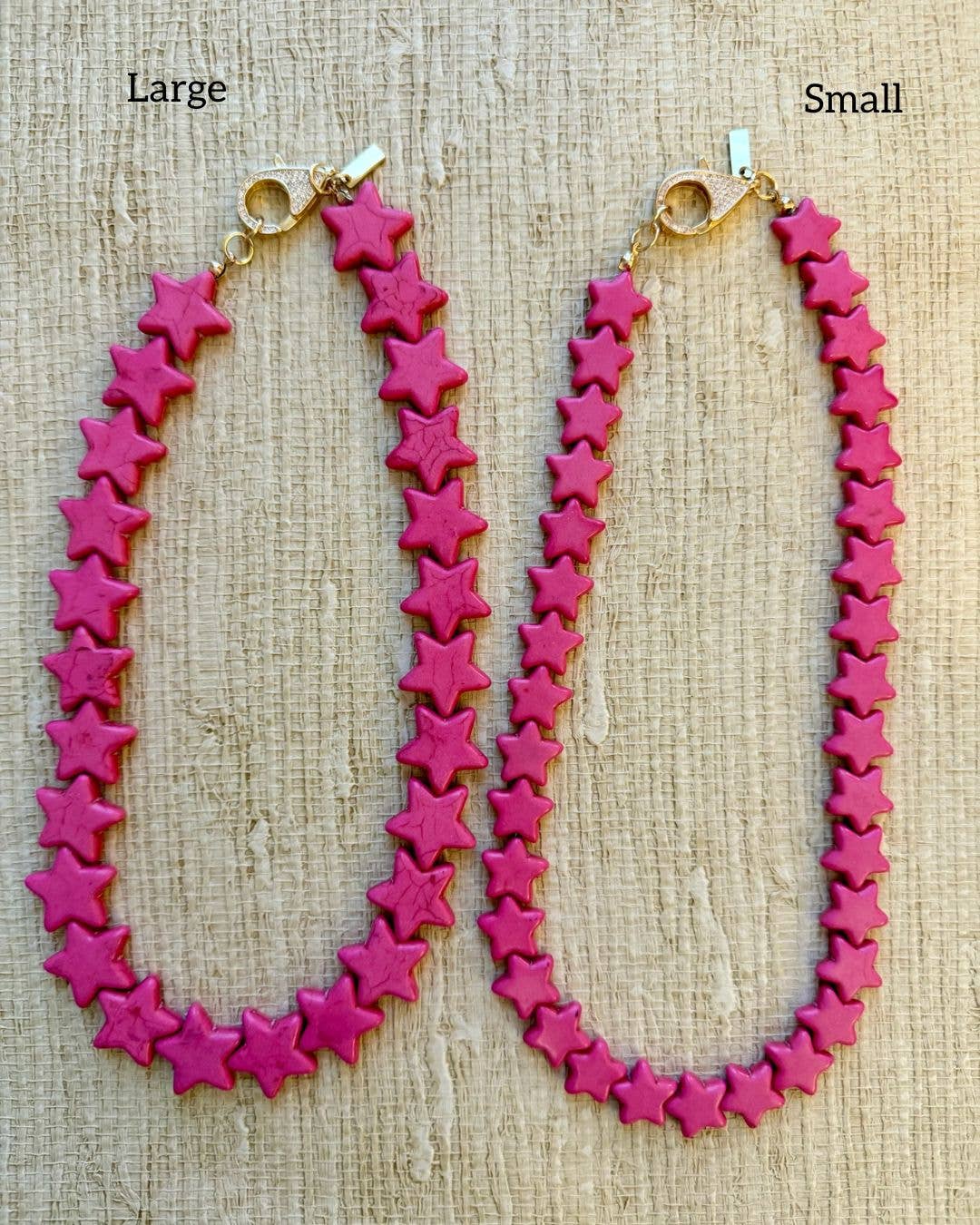 Star Necklace - Large - Bubblegum Pink