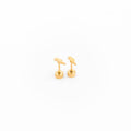 Bolt Stud Earrings - Hypoallergenic, Flat Back, Girl Gift