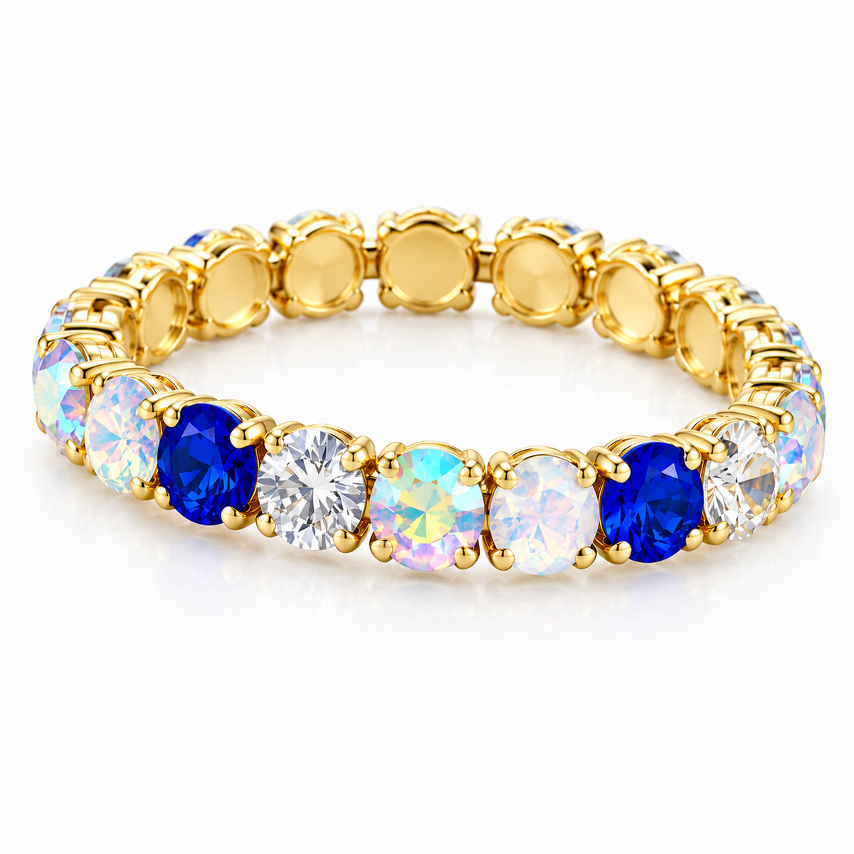 Blue Game Day Tennis Bracelet