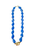 Jazz Chunky Beaded Necklace- Blue