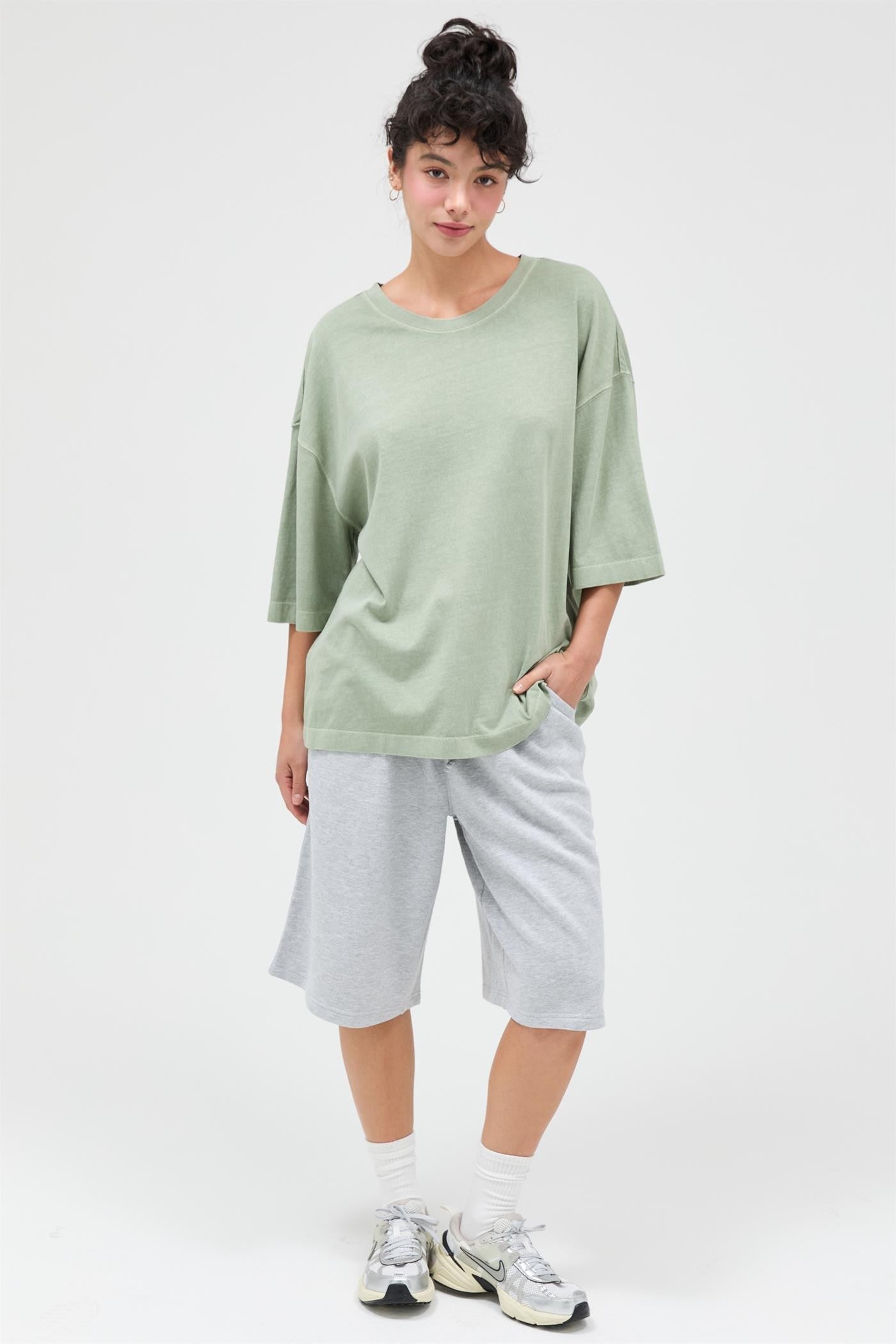 Oversized half sleeve shirt