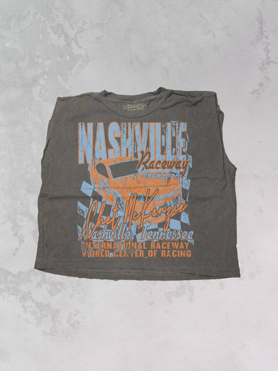 Nashville Raceway Champion Vintage Cropped Muscle Tank