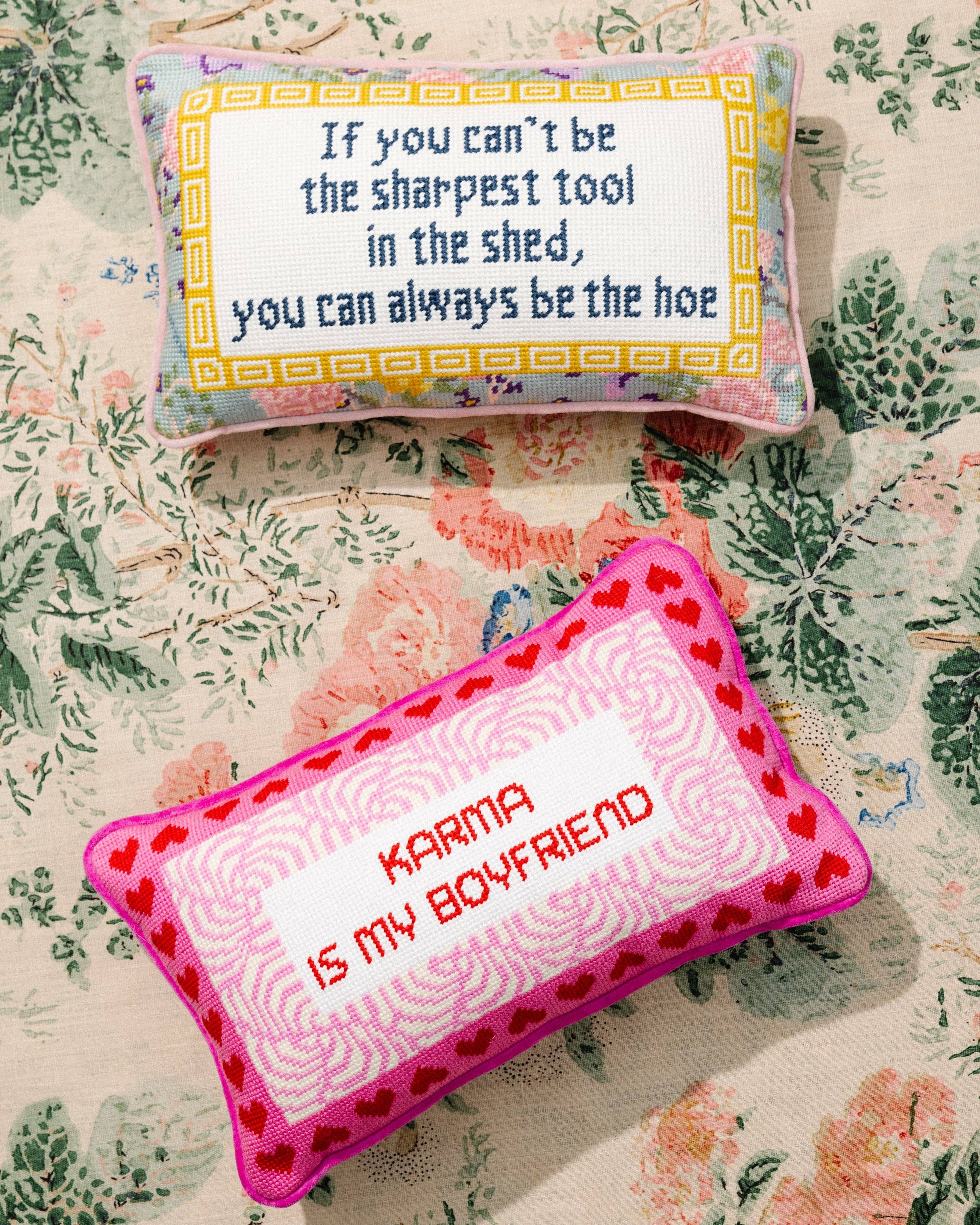 Sharpest Tool Needlepoint Pillow