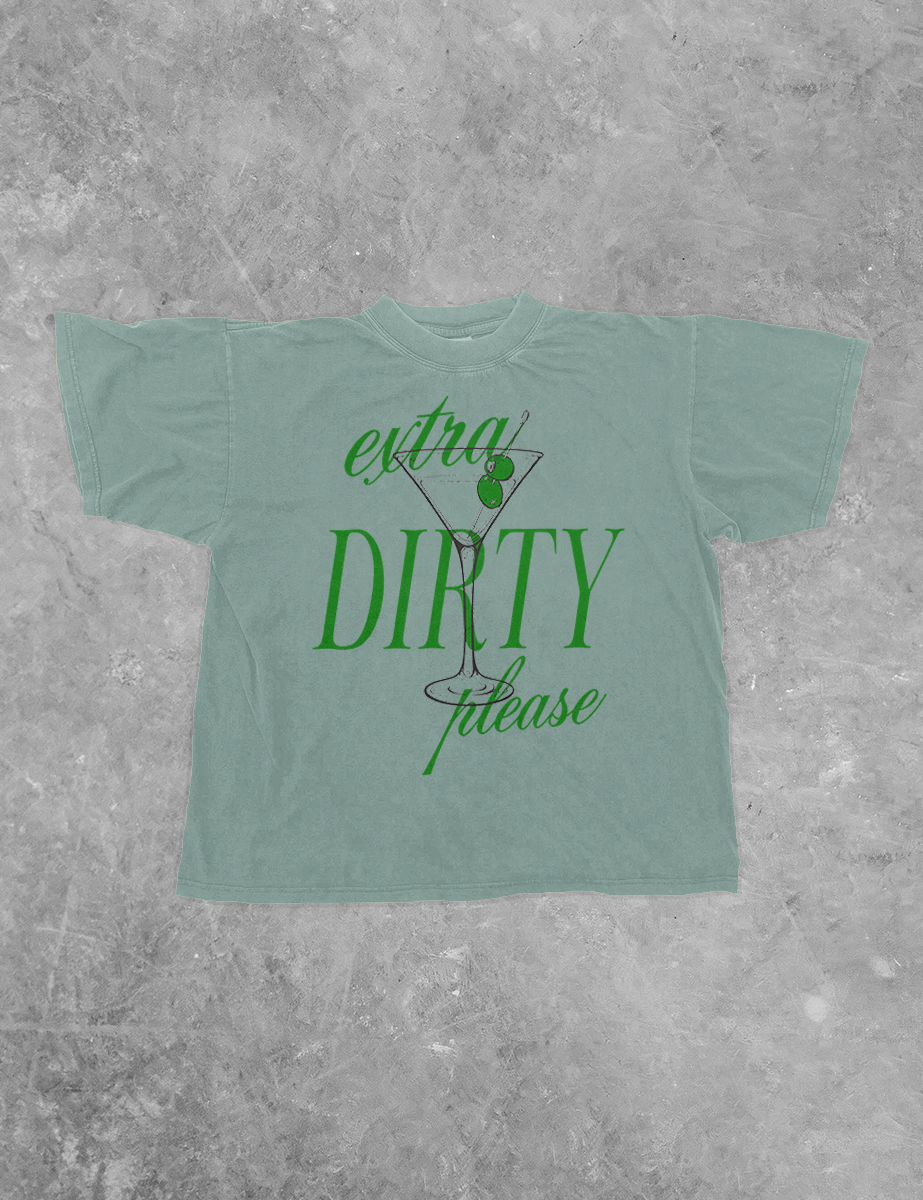 Extra Dirty Martini Boxy Cotton T-Shirt