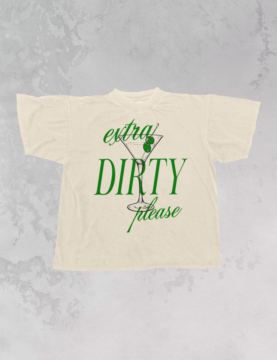 Extra Dirty Martini Boxy Cotton T-Shirt