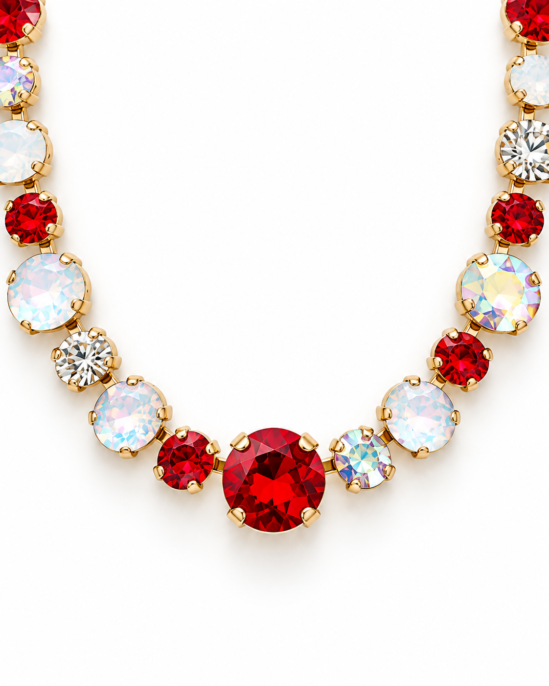 Red Game Day Necklace