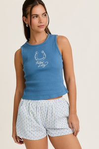 Feelin' Lucky Embroidered Tank