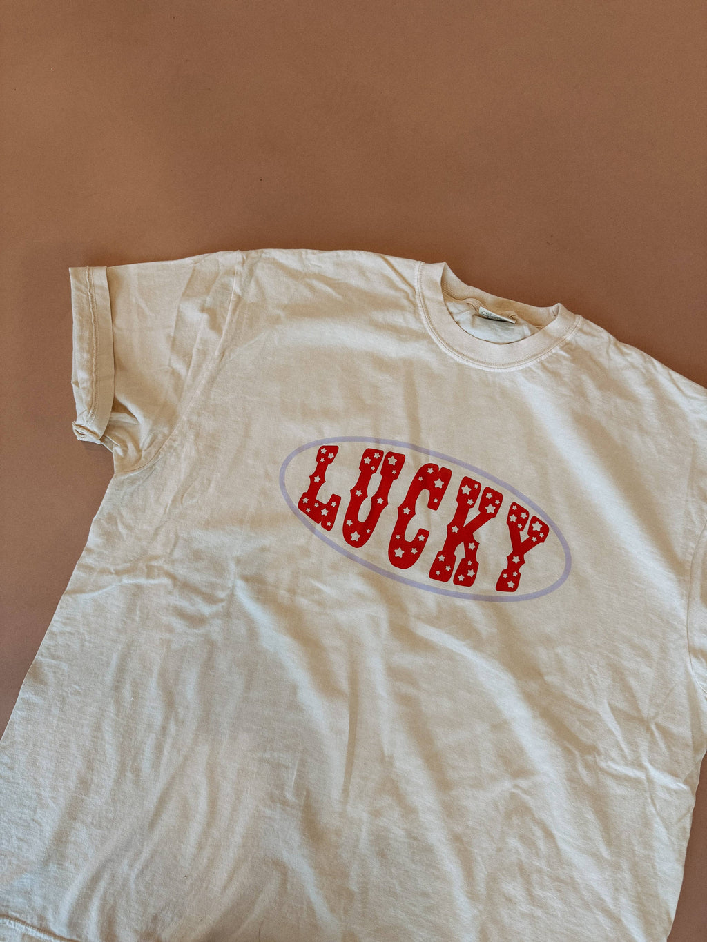Star studded lucky graphic tee