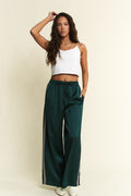 Satin Checkered Striped pants
