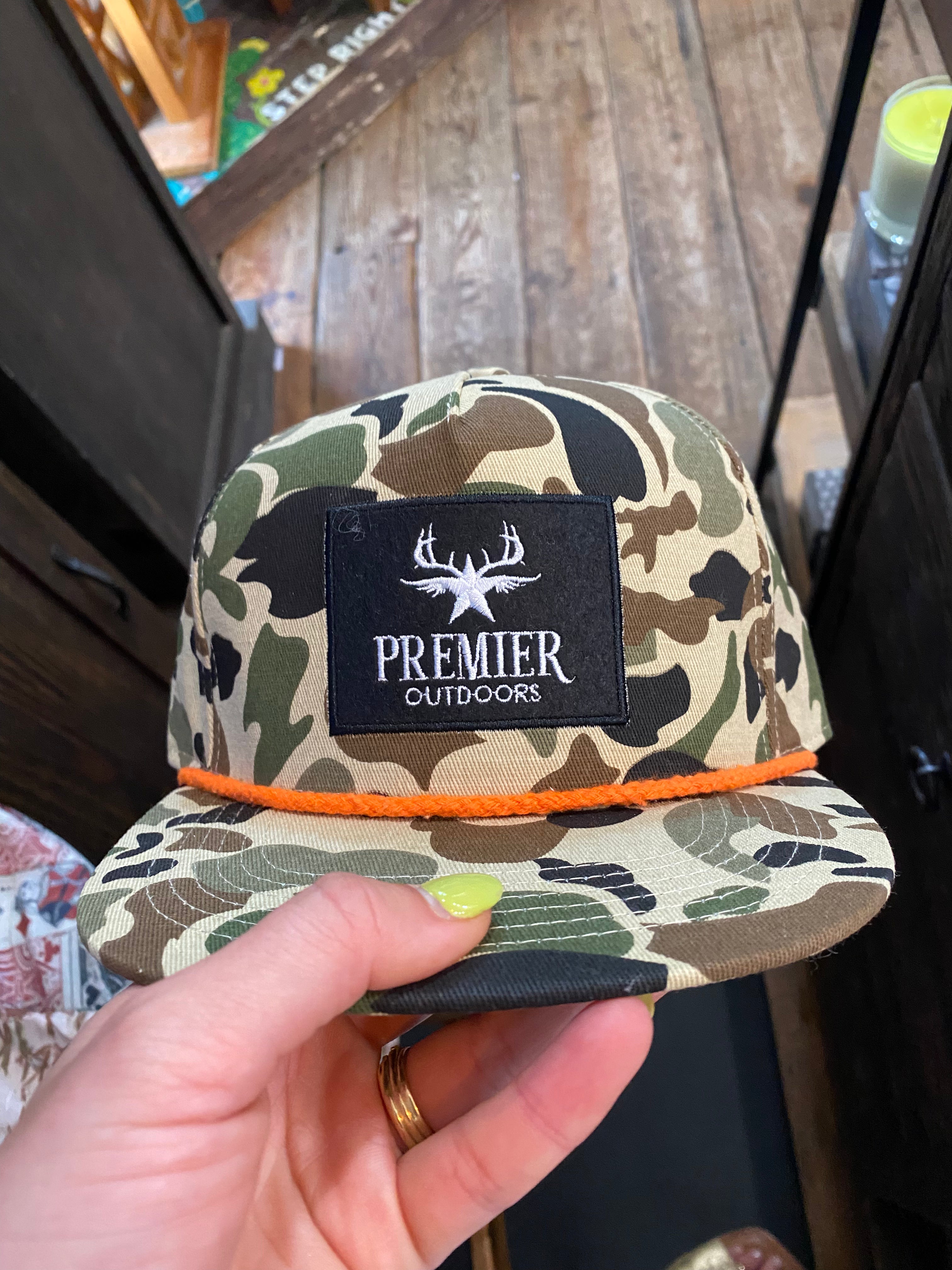 Premier Outdoors Camo rope hat