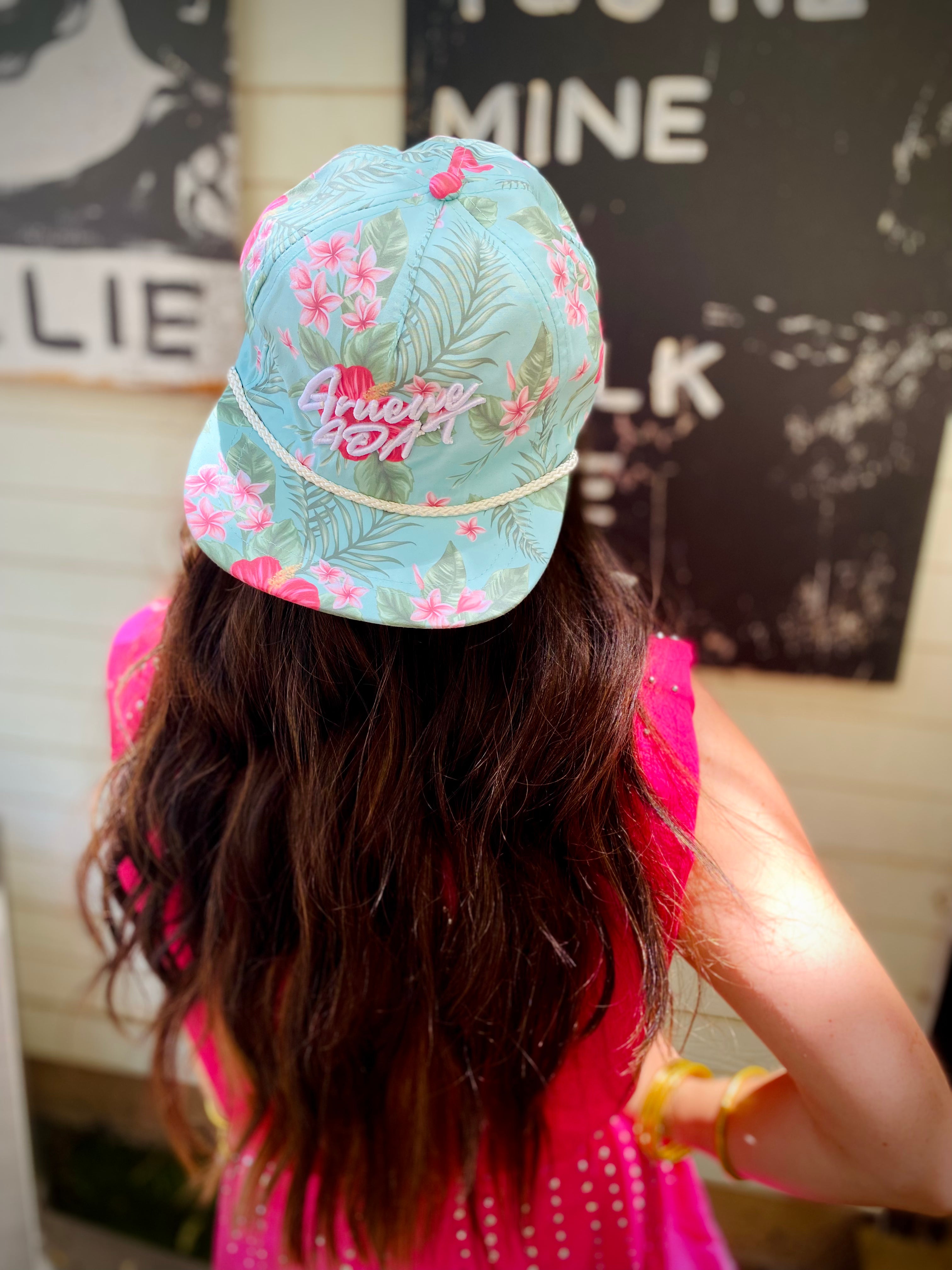Pink Tropical Flower GG hat