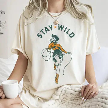 Stay Wild Cowgirl Graphic Tee